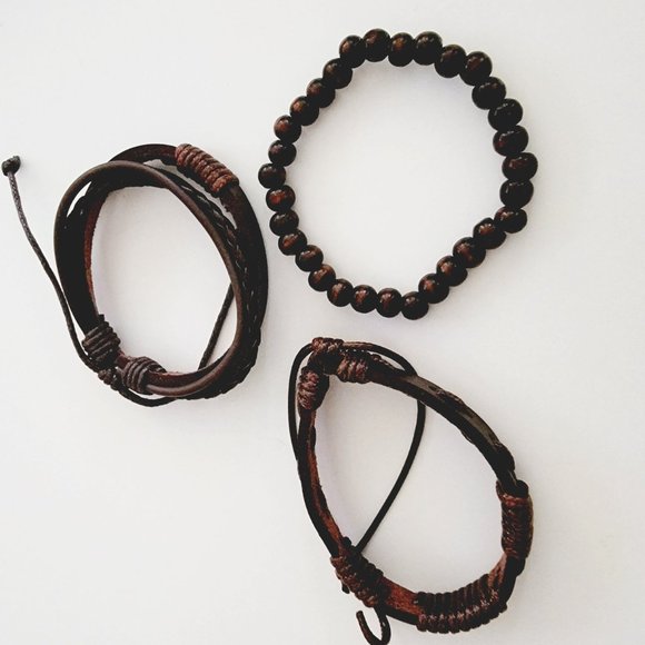 Unisex Adjustable Hemp Cord Braided Rope Wristbands Bracelets Watch Set - Picture 10 of 12